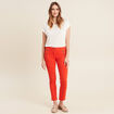 Pantalon ajusté 7/8ème orange foncé femme