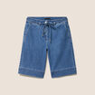 Bermuda en jean denim stone femme