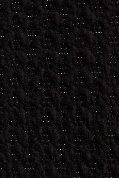 Robe droite manches 3/4 noir femme