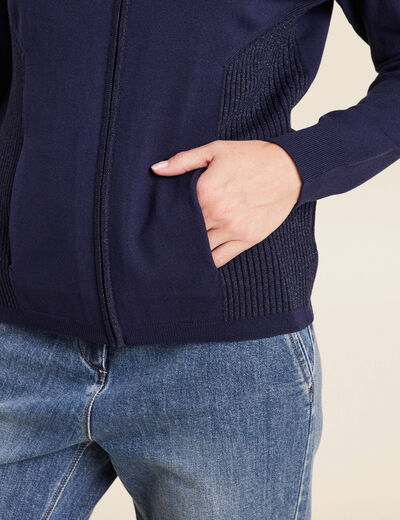Pull bleu marine femme