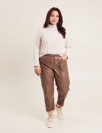 T-shirt manches longues creme femme