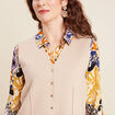 Gilet sans manches couleur or femme