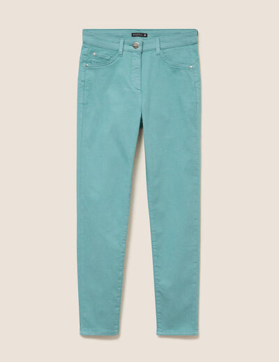 Pantalon magique Le L&eacute;ger coupe ajust&eacute;e bleu turquoise femme
