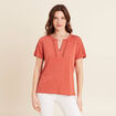 T-shirt manches courtes vieux rose femme