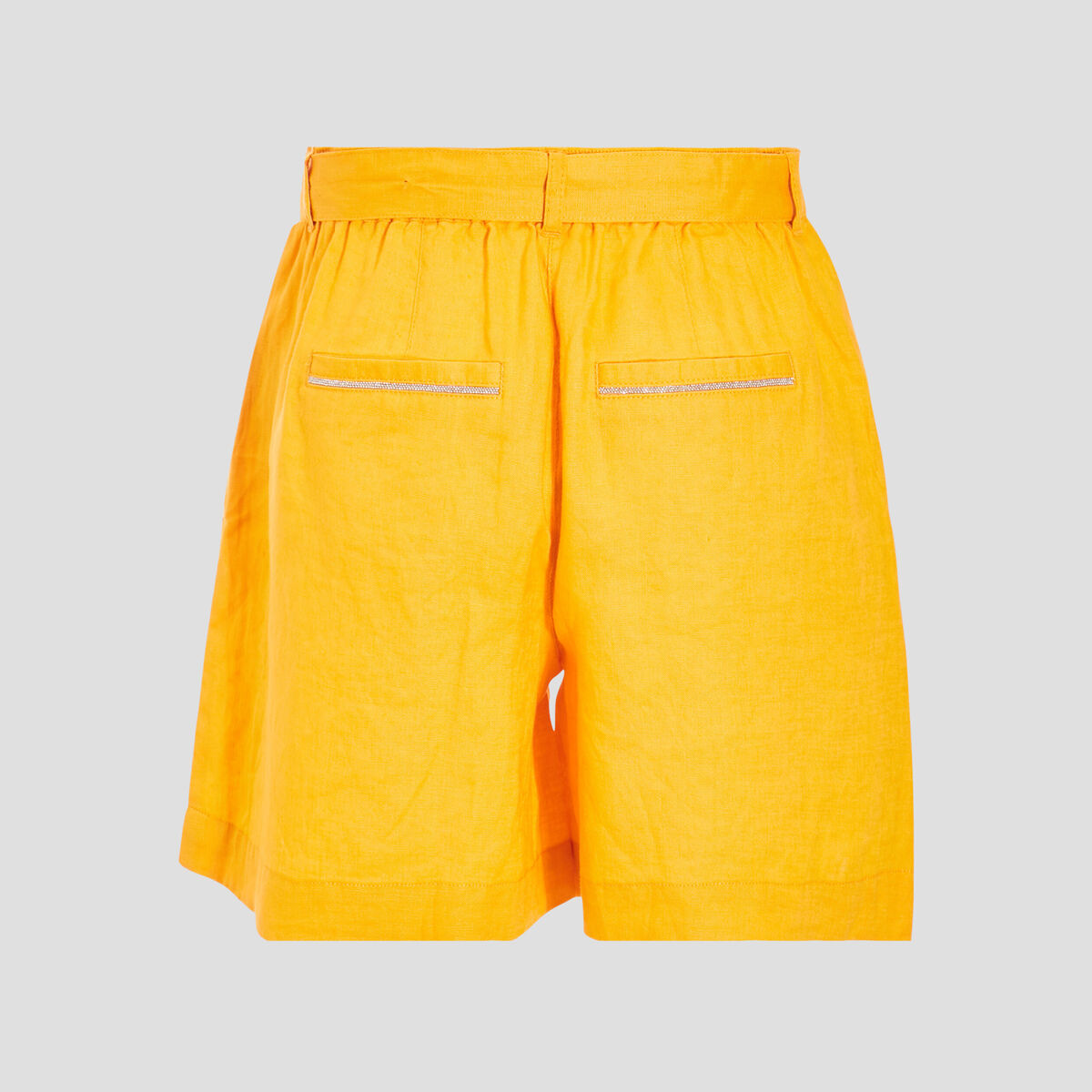 Short paperbag jaune foncé femme