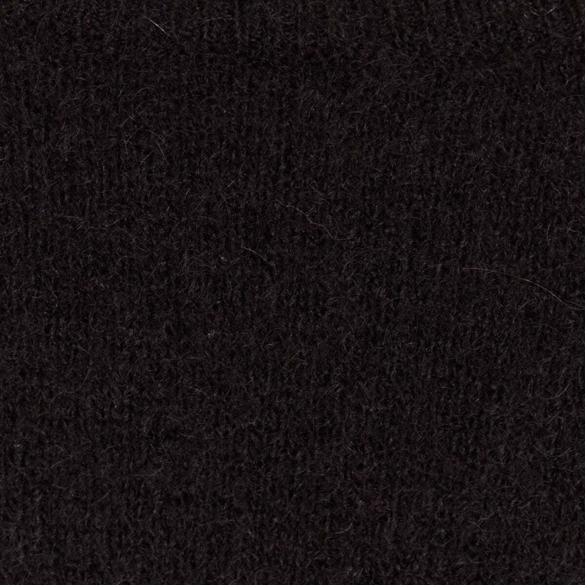 Pull col rond manches longues noir femme