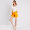 Short paperbag jaune foncé femme