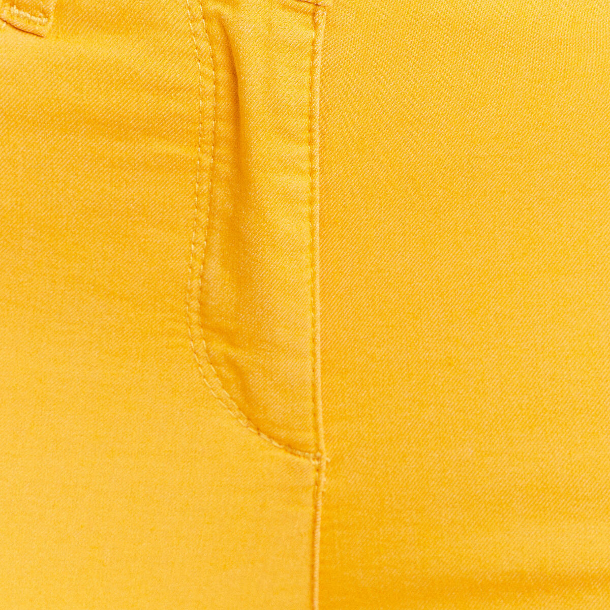 Pantacourt magique Le L&eacute;ger coupe droite jaune femme