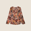Blouse manches longues noir femme
