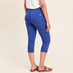 Pantacourt magique Le L&eacute;ger coupe droite bleu fonc&eacute; femme