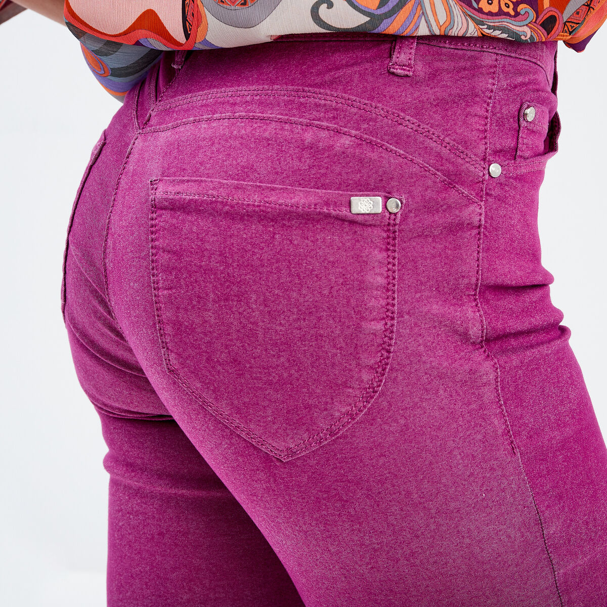 Pantalon magique ajusté taille standard violet clair femme