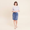 Jupe magique l'unique denim double stone femme