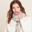Foulard en voile transparent vert clair femme