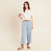 T-shirt manches courtes ecru femme