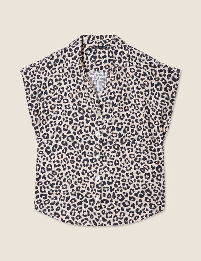 Chemise sans manches sable femme