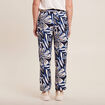 Pantalon carotte fluide 7/8ème bleu femme
