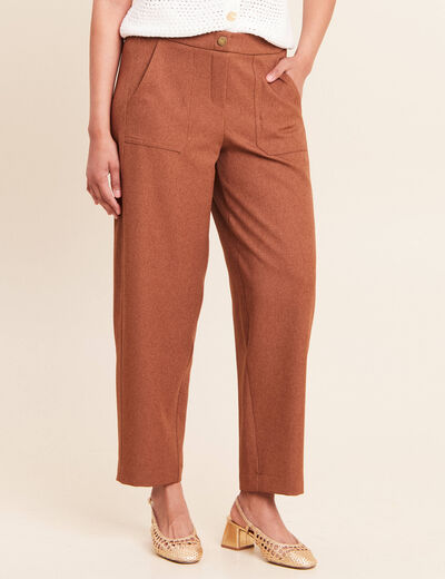 Pantalon camel femme