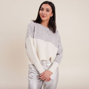 pull manches longues gris femme Pull manches longues gris femme