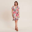 Robe portefeuille rose femme