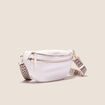 Sac banane zippé ecru femme