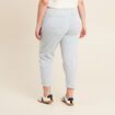 Jean large à coulisse denim bleach femme