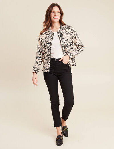Gilet manches longues beige femme