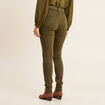 Jean magique L'Unique coupe ajust&eacute;e vert kaki femme