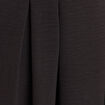 Jupe longue évasée ceinturée noir femme