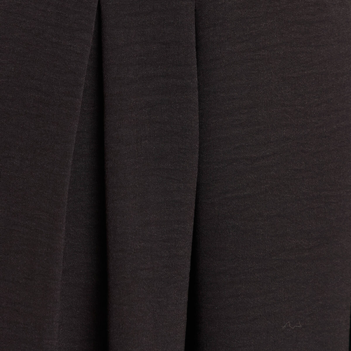 Jupe longue évasée ceinturée noir femme
