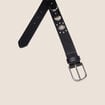 Ceinture large noir femme