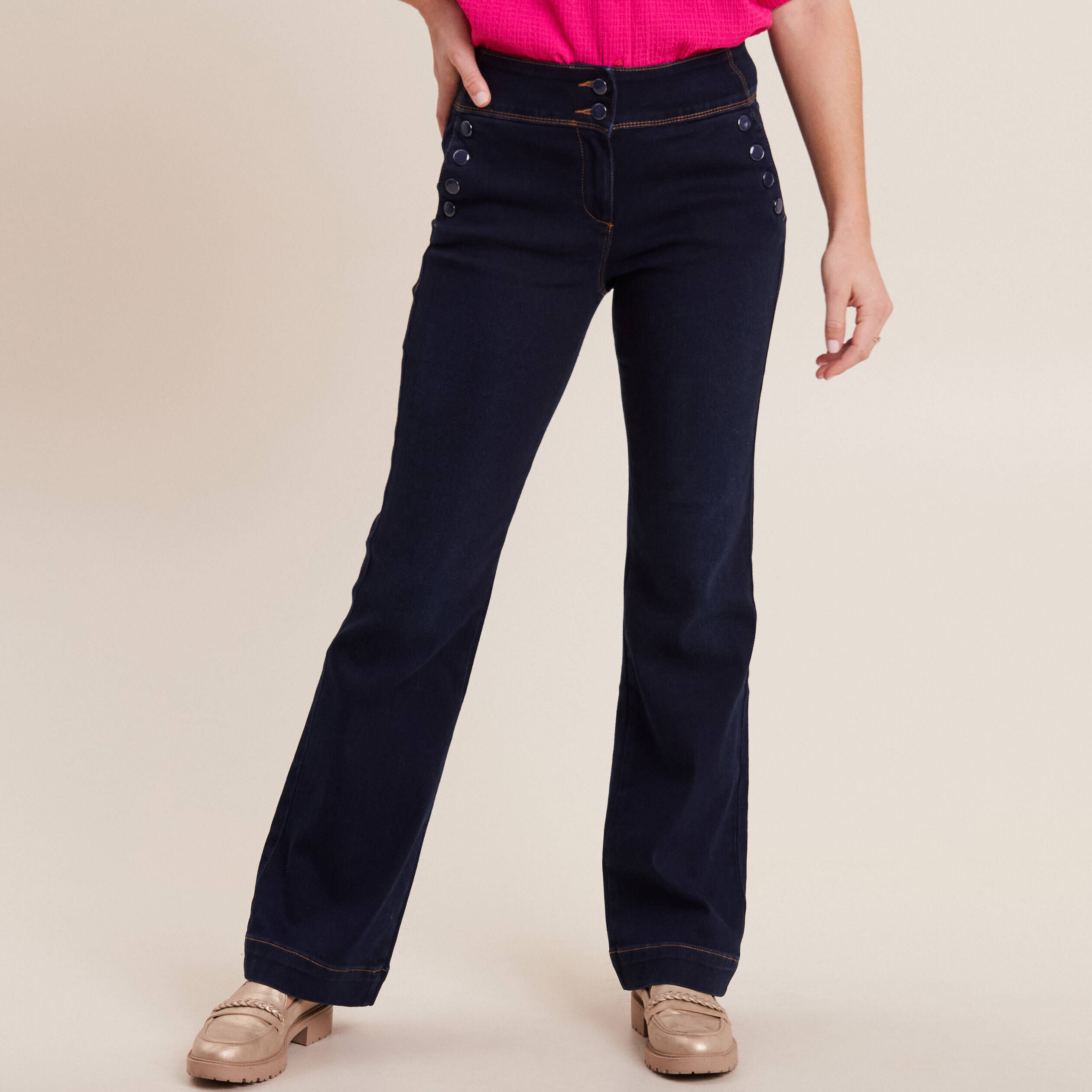Jeans taille haute femme taille 46 Breal