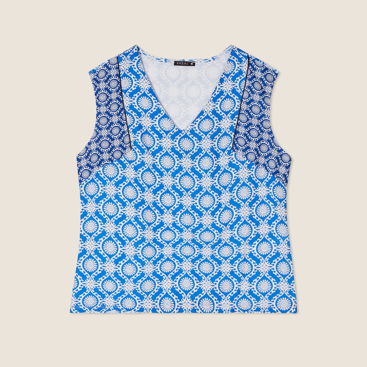 Débardeur sans manches bleu femme