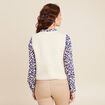 Gilet sans manches matelassé ecru femme
