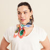 Foulard 100% soie multicolore femme