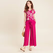 T-shirt manches courtes rose fushia femme