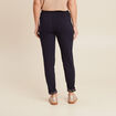Pantalon jogging réversible bleu foncé femme