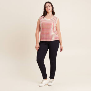 Débardeur crochet rouge femme