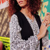 Blouse manches longues ecru femme