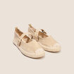Ballerines semelle corde ivoire femme