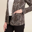 Veste doubl&eacute;e noir femme
