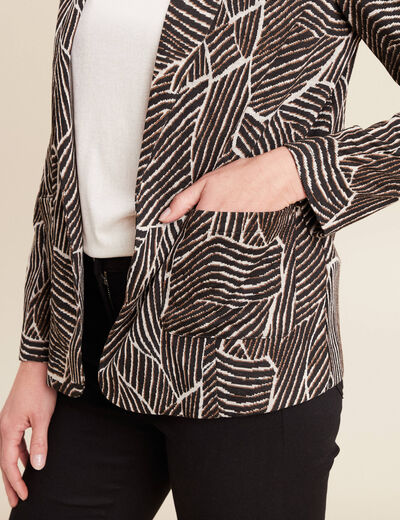 Veste doublée noir femme