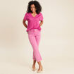 T-shirt manches courtes rose femme