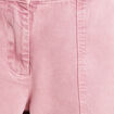 Pantalon large taille haute fluide rose femme