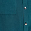 Chemise manches longues bleu canard femme
