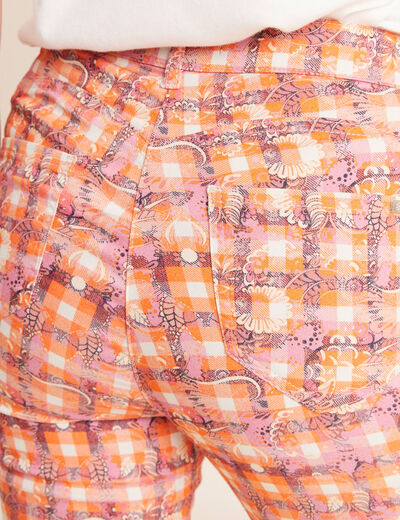 Pantalon magique Le L&eacute;ger coupe ajust&eacute;e orange femme