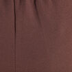 Pantalon large pinces marron femme
