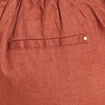 Pantalon flou ceinturé marron foncé femme