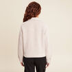 Veste droite manches longues beige femme