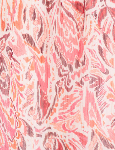 Blouse manches longues rose fushia femme
