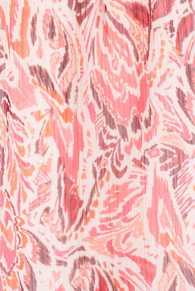 Blouse manches longues rose fushia femme